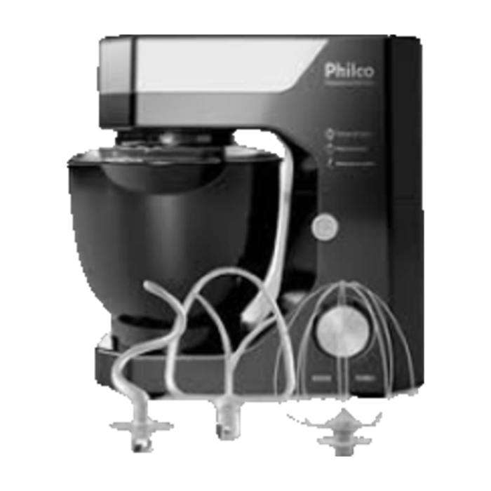 Batedeira Philco Preta 12 Velocidade 4L - 700W - Várias Cores