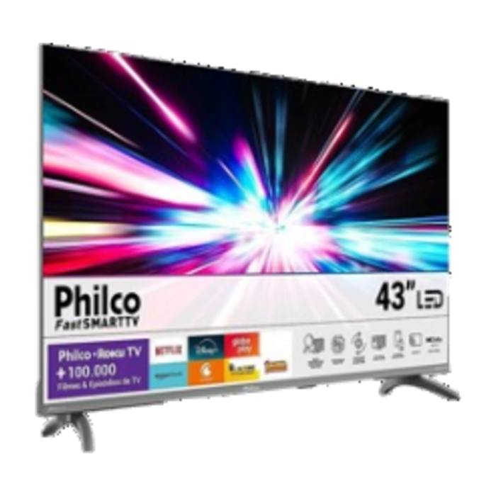 Smart TV 43' Philco Toku Dolby Audio, Bluetooth, HDMI