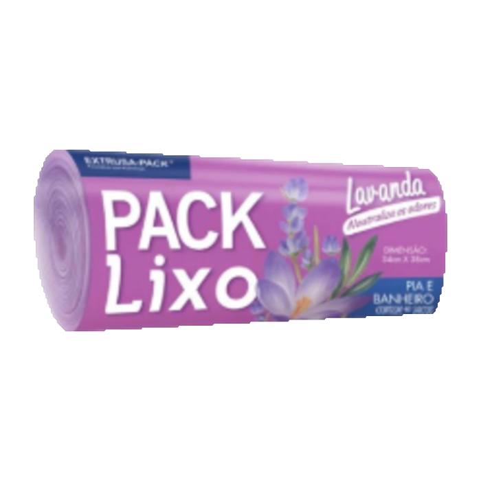 Saco de Lixo Pia e Banheiro 1 Kit 40 Sacos Extrusa-Pack