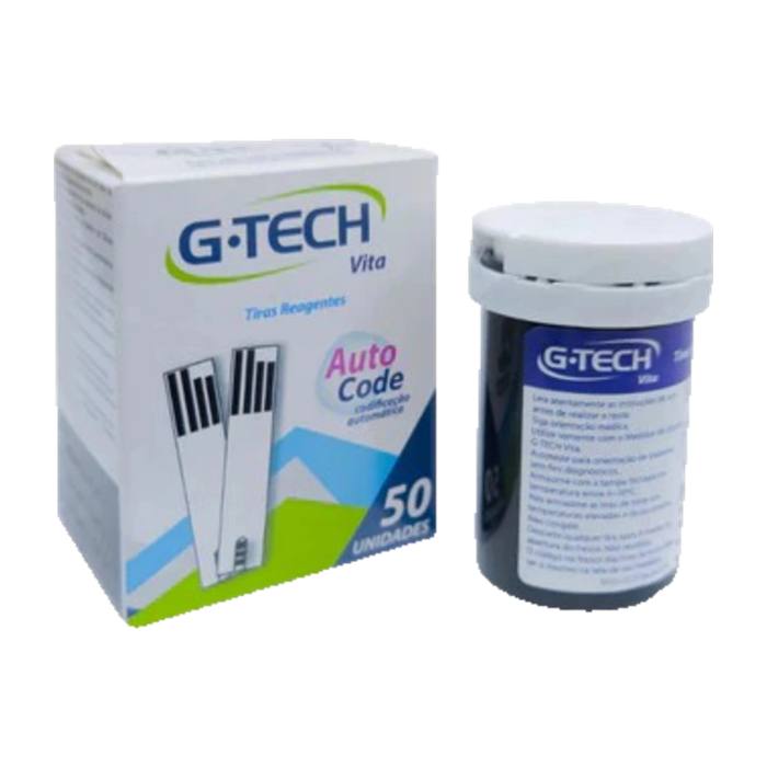 Tiras de Medir Glicose G-tech Vita Kt com 50/100/150 Unidades
