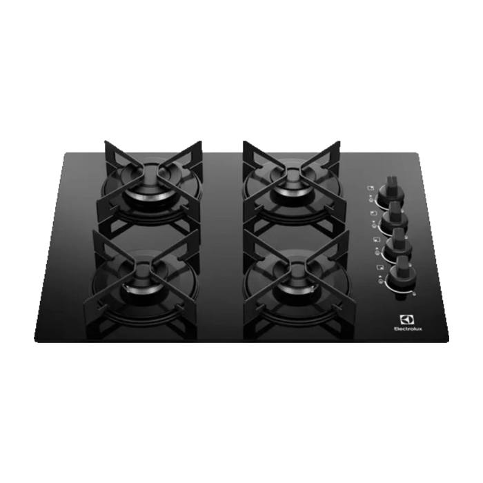 Cooktop Electrolux 4 Bocas a Gás Mesa de Vidro Bivolt