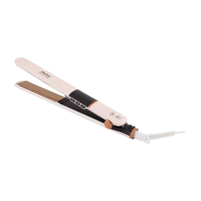 Prancha de Cabelo Philco Titanium Chrome Rose Bivolt