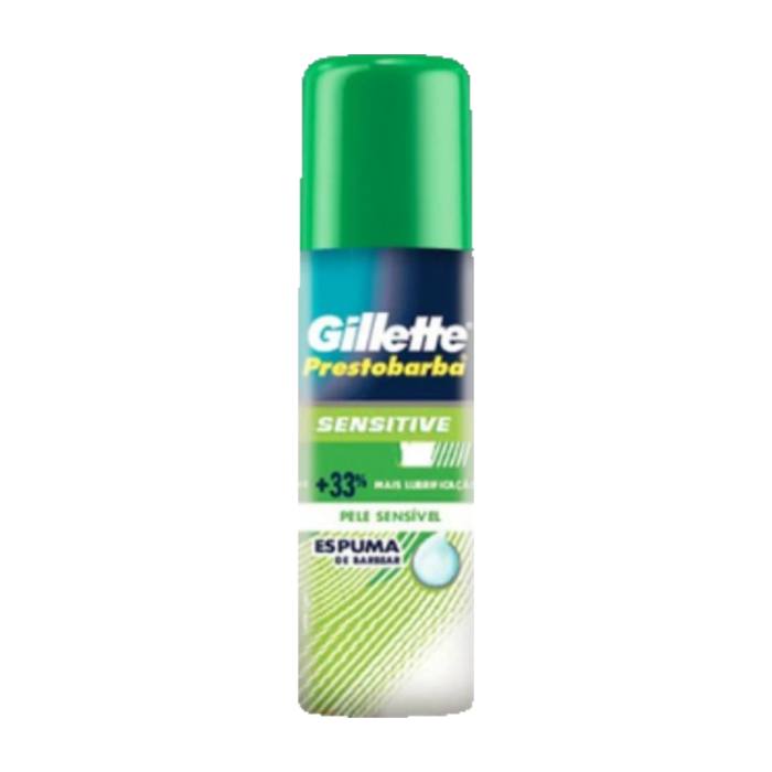 Kit 2 Espuma de Barbear Gillette Prestobarba Sensitive 56g