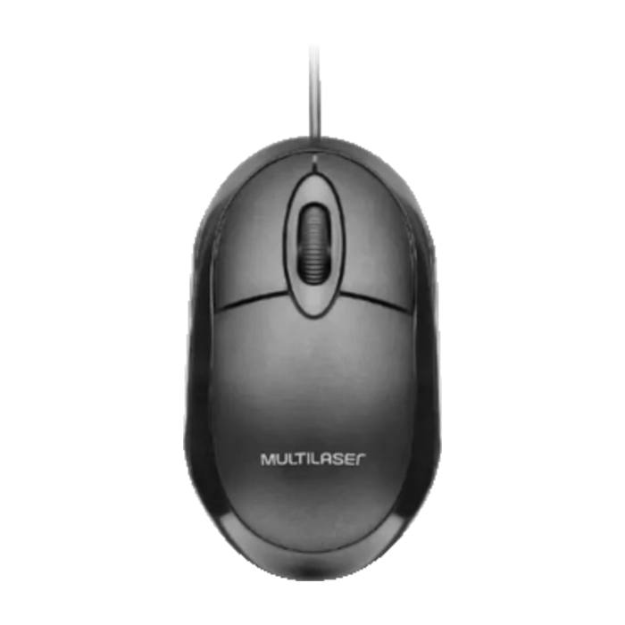 Mouse com Fio USB Classic Preto - Multilaser